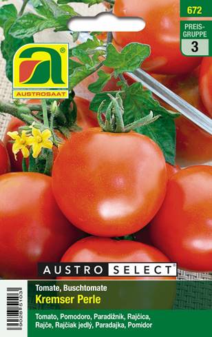 Kremser Perle rote Buschtomate alte Sorte aus Österreich Balkon-Tomate 