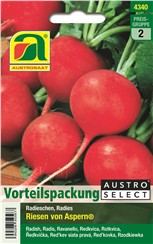 Radieschen "Riesen von Aspern®":   Für Treib- und Freilandkultur, auch geeignet für den Anbau unter Vlies.