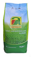 Sport- und Gartenrasen ALLROUND, 3 kg:   Der Allround-Rasen ist für die meisten Flächen geeignet und verträgt mittler