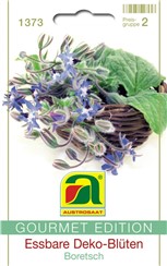 Essbare Deko-Blüten "Boretsch":   Die kleinen, blauen Blüten sind essbar und eignen sich sehr gut zur Dekorati