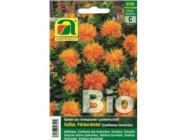 Saflor, Färberdistel BIO:   eine für Bauerngärten typische, altbekannte Färberpflanze mit leuchtenden, d