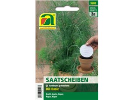 Dill "Basic":   Bildet kompakte Pflanzen mit sehr feinen, dunkgelgrünen, besonders aromatisc