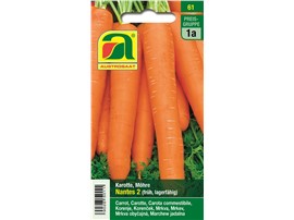 Karotten, Möhren "Nantes 2":   Eine Universalsorte mit guter Lagerfähigkeit.