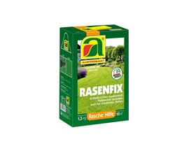 Rasenfix 1,5 kg:   RASENFIX ist zur schnellen und einfachen Reparatur von kahlen Stellen im Ras