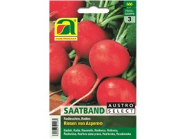 Radieschen "Riesen von Aspern®" - Saatband:   Für Treib- und Freilandkultur, auch geeignet für den Anbau unter Vlies.