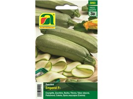 Zucchini "Emperol F1":   Eine hellgrüne, leicht geprenkelte, zylindrische Sorte mit hohem Ertrag. Ide